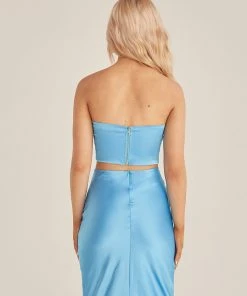 Riley Hubatka X Peppermayo New & Most Loved Sweet Days Crop Top - Azure 6 Riley Hubatka X Peppermayo New & Most Loved Sweet Days Crop Top - Azure