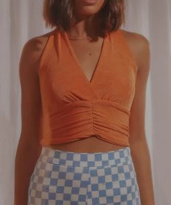 Peppermayo Exclusive The Tour Crop - Orange