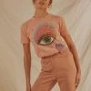 Wrangler Rainbow Eye Tee - Harvest Peach New & Most Loved
