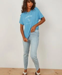 Rolla's New & Most Loved Lucky Bay Tomboy Tee - Blue