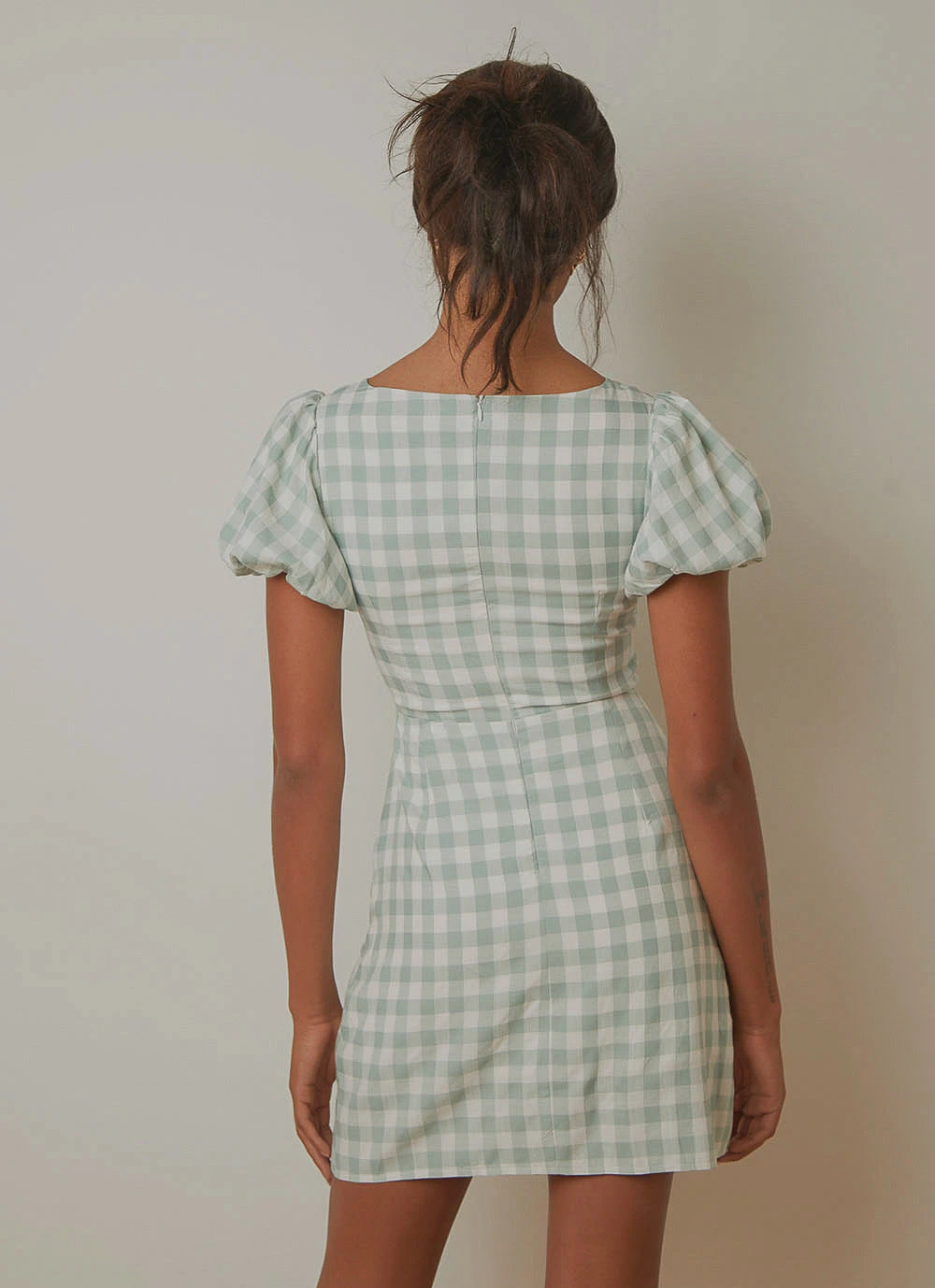 Peppermayo Our Time Gingham Mini Dress - Green Check New Dresses 7 Peppermayo Our Time Gingham Mini Dress - Green Check New Dresses