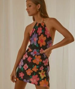 Peppermayo Exclusive New & Most Loved Love From Europe Halter Dress - Noir Bloom 13 Peppermayo Exclusive New & Most Loved Love From Europe Halter Dress - Noir Bloom