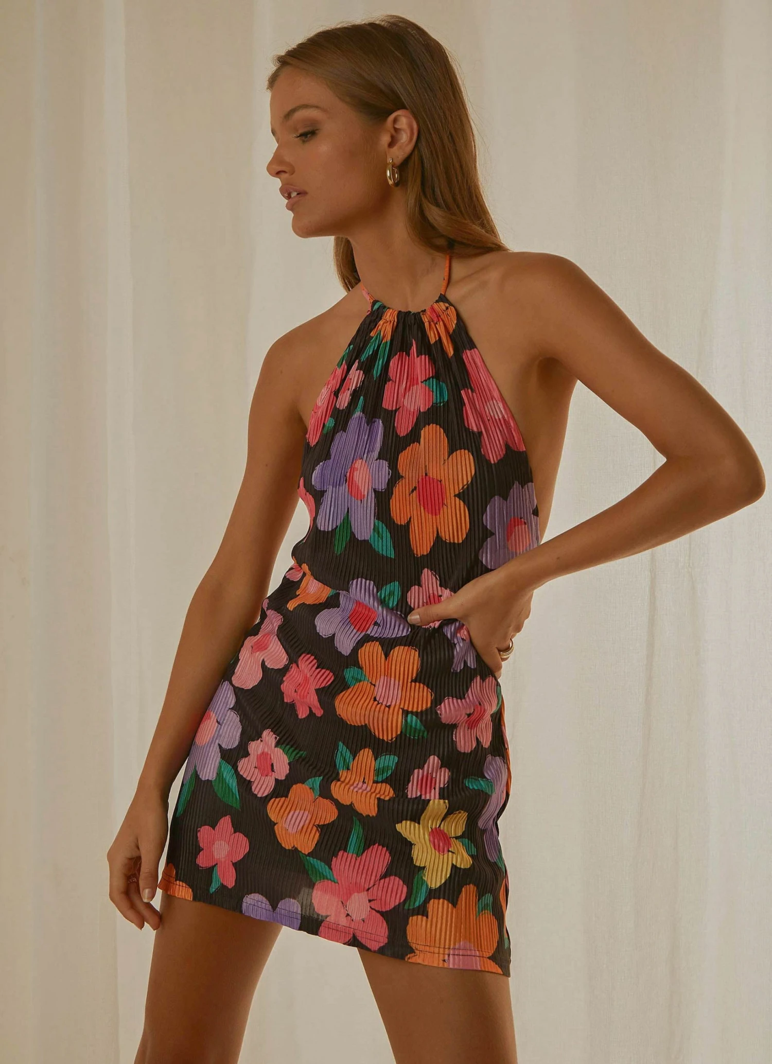 Peppermayo Exclusive New & Most Loved Love From Europe Halter Dress - Noir Bloom 6 Peppermayo Exclusive New & Most Loved Love From Europe Halter Dress - Noir Bloom