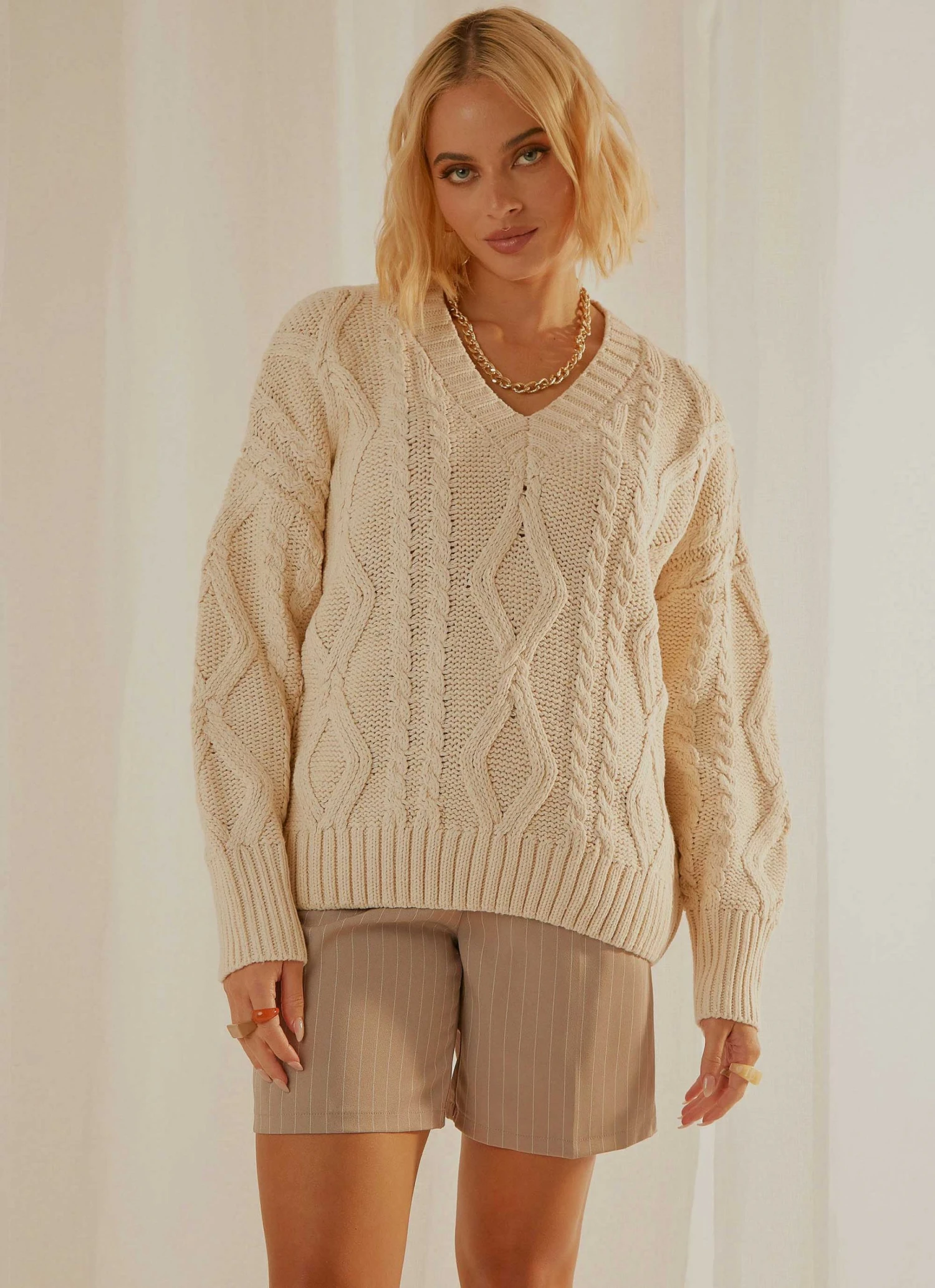 Peppermayo New & Most Loved Matchmaker Knit Sweater - Cream 3 Peppermayo New & Most Loved Matchmaker Knit Sweater - Cream