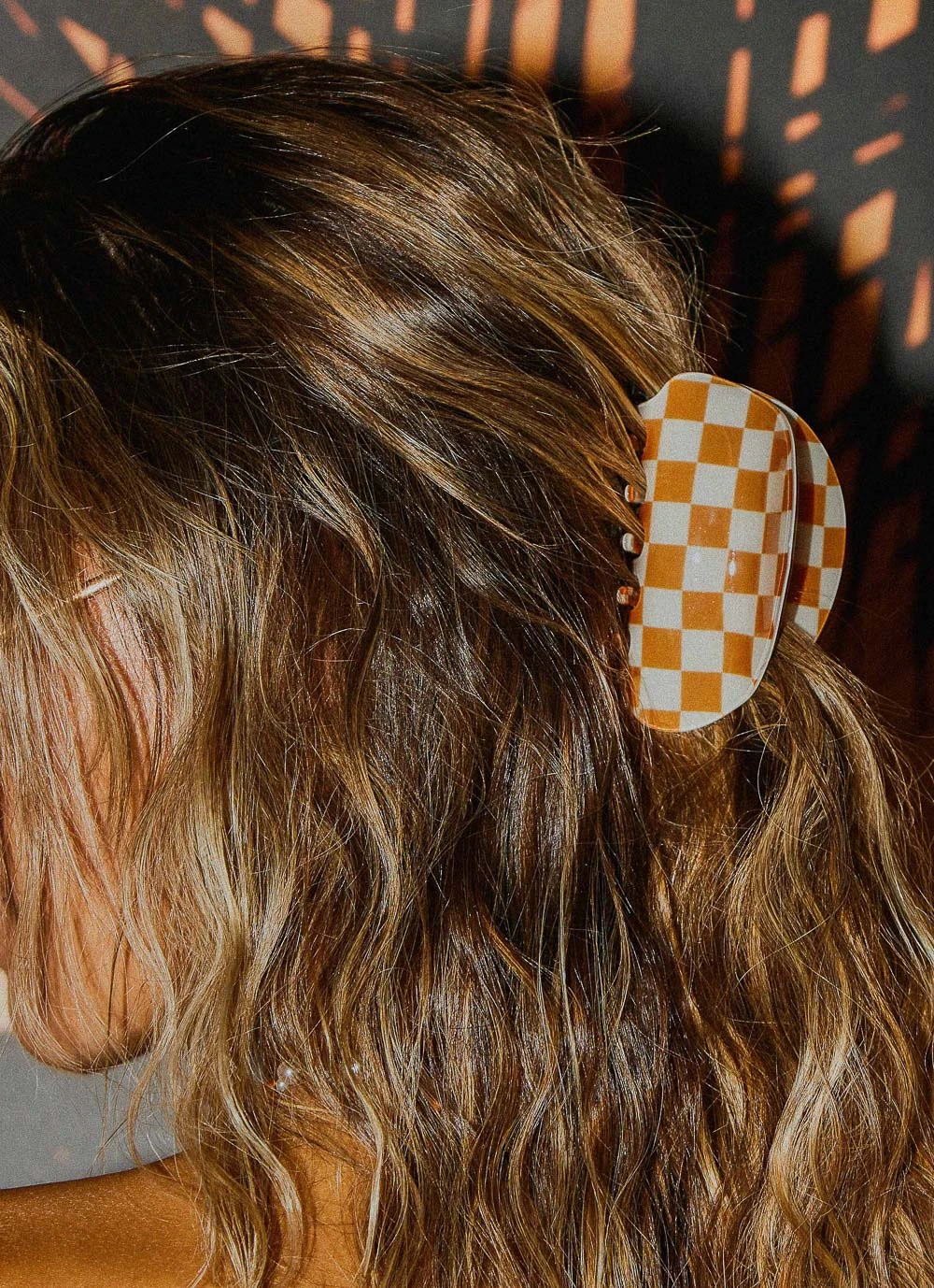 Peppermayo Saturday Style Hair Clip - Orange Check New & Most Loved 4 Peppermayo Saturday Style Hair Clip - Orange Check New & Most Loved