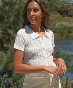 Peppermayo On The Weekends Knit Top - White