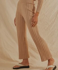 Peppermayo Long Way To Go Knit Pants - Beige New & Most Loved 10 Peppermayo Long Way To Go Knit Pants - Beige New & Most Loved