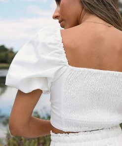 Peppermayo Vacation Drinks Crop - White 11 Peppermayo Vacation Drinks Crop - White