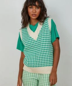 Peppermayo Hallways Knit Vest - Teal