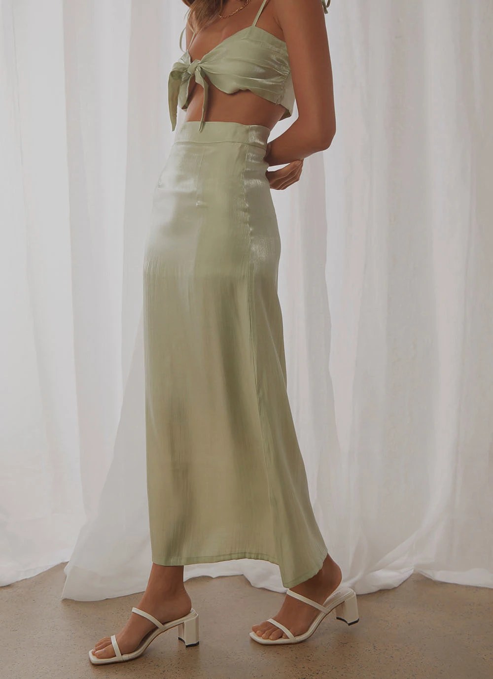 Peppermayo Exclusive Summer Edit Midi Skirt - Sage 6 Peppermayo Exclusive Summer Edit Midi Skirt - Sage