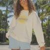 Vacancy Supply Sunburst Crewneck - White New & Most Loved