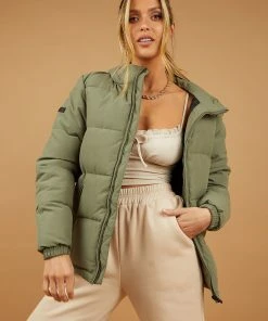 Womens Huffer Puffer - Khaki New & Most Loved