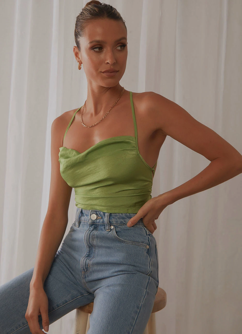 Peppermayo Exclusive Pascale Top - Moss Green 4 Peppermayo Exclusive Pascale Top - Moss Green