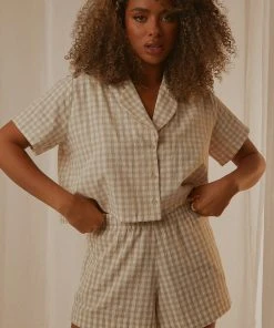 Nude Lucy Clive Check Short - Check New & Most Loved