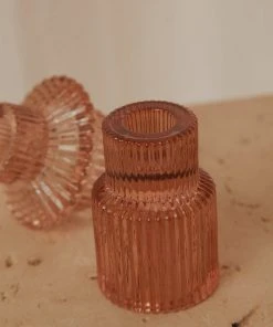 Candle Co Arlo Vintage Candle Holder - Amber