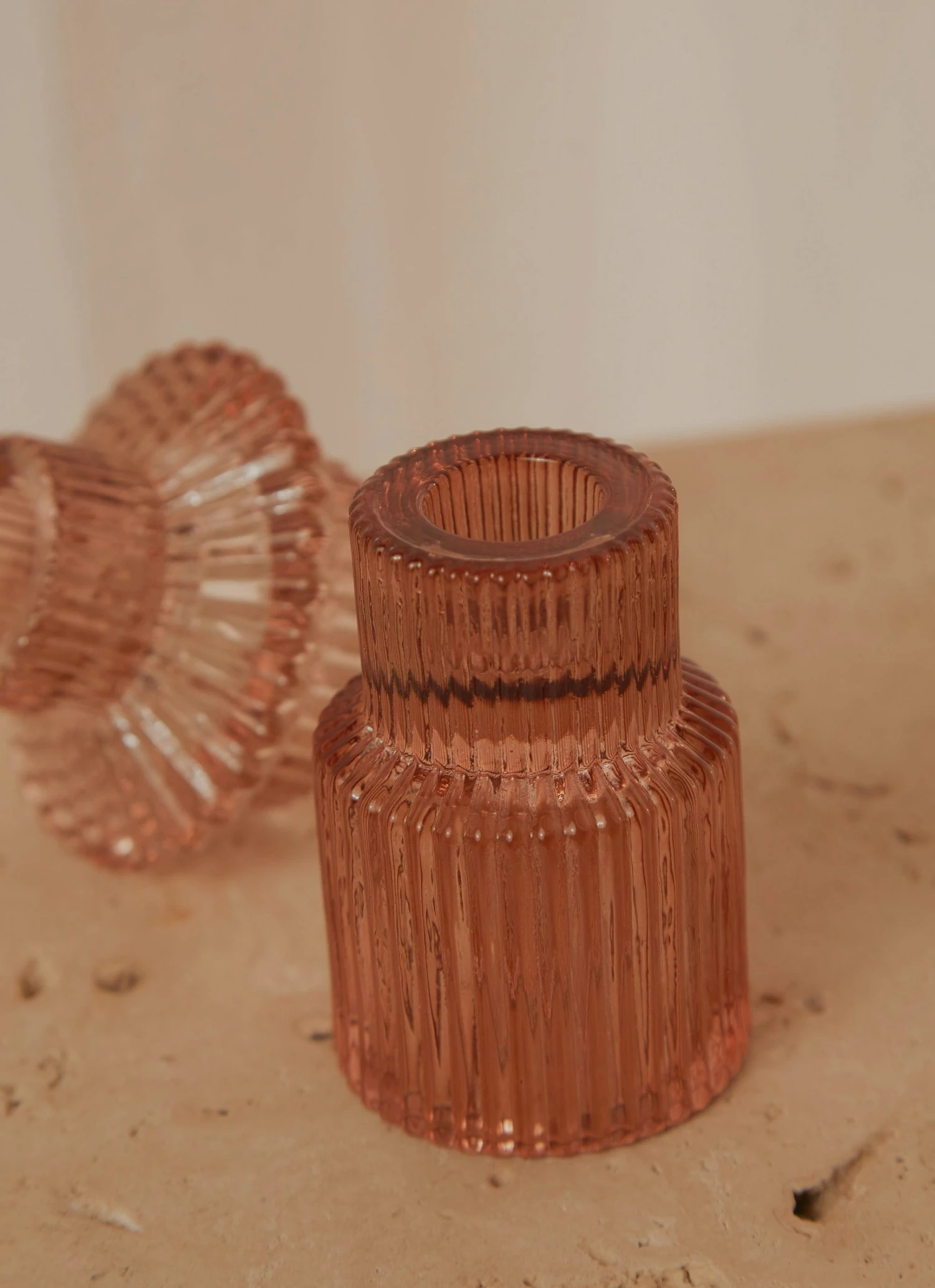 Candle Co Arlo Vintage Candle Holder - Amber 3 Candle Co Arlo Vintage Candle Holder - Amber