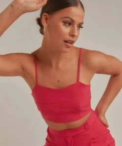 4th & Reckless New & Most Loved Vivian Top - Hot Pink