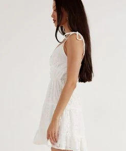 Peppermayo Summer Picnicing Dress - White