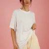 Afends Slay Hemp Oversized Tee - White 2 Afends Slay Hemp Oversized Tee - White