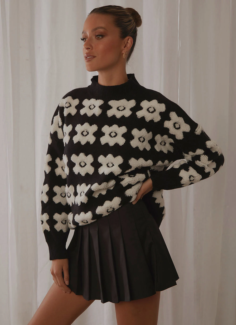 Peppermayo Blooming Knit Jumper - Black 4 Peppermayo Blooming Knit Jumper - Black