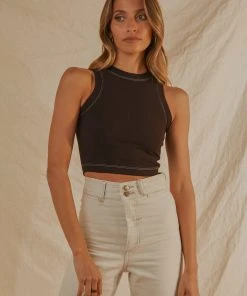 4th & Reckless New & Most Loved Sophie Vest Top - Black 4 4th & Reckless New & Most Loved Sophie Vest Top - Black