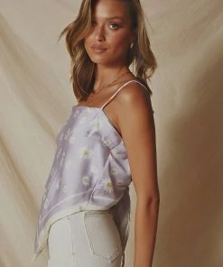 Peppermayo New & Most Loved Daisy Chain Scarf Top - Lilac