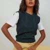 Peppermayo New & Most Loved La Rebelion Knit Vest - Green