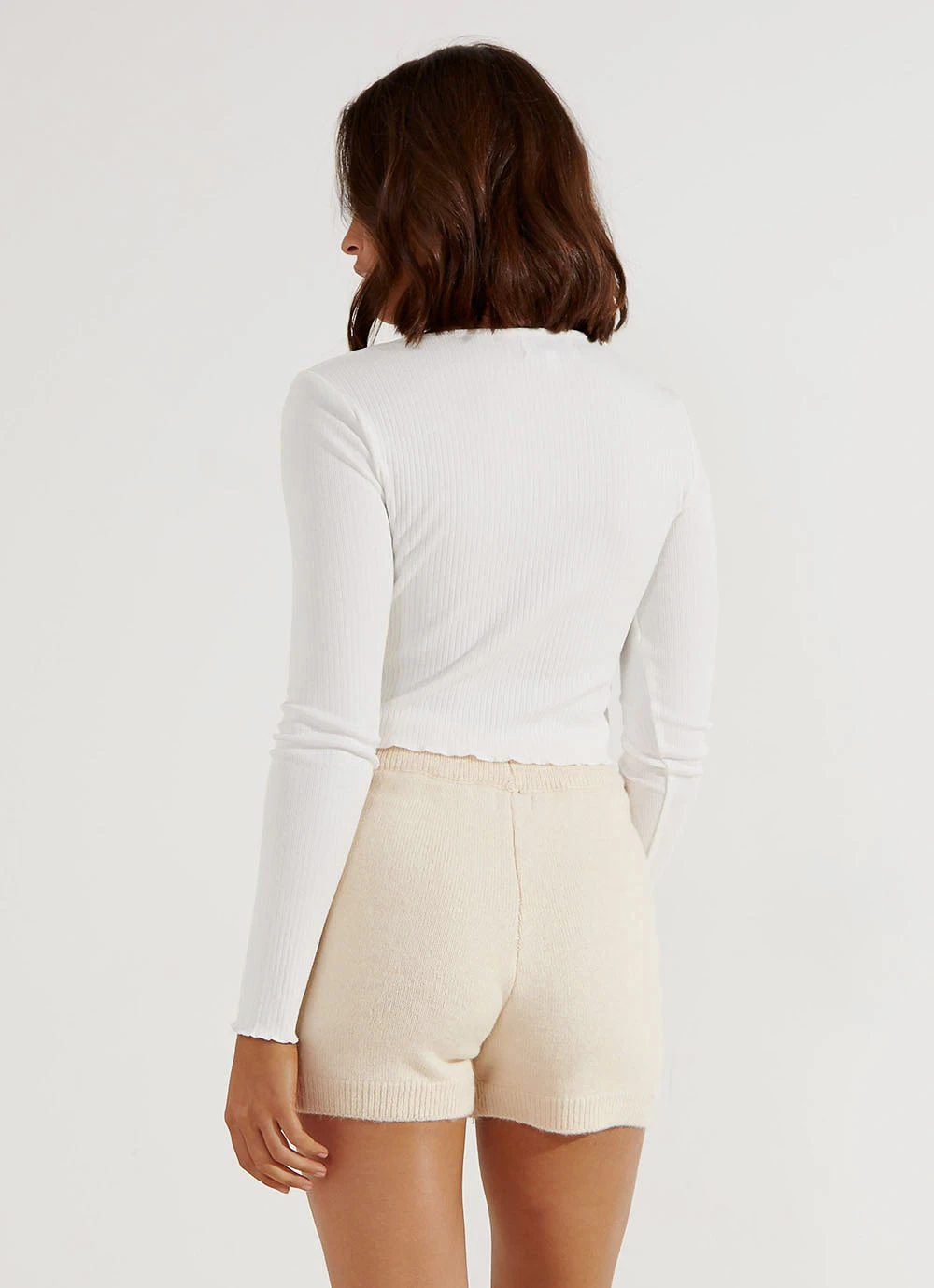 Peppermayo New Bottoms Trending Knit Shorts - Beige 7 Peppermayo New Bottoms Trending Knit Shorts - Beige