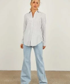 Nude Lucy Nude Classic Shirt - Grey Stripe New & Most Loved 9 Nude Lucy Nude Classic Shirt - Grey Stripe New & Most Loved