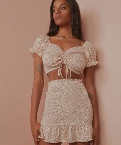 Peppermayo Distant Sun Skirt - Pink Floral