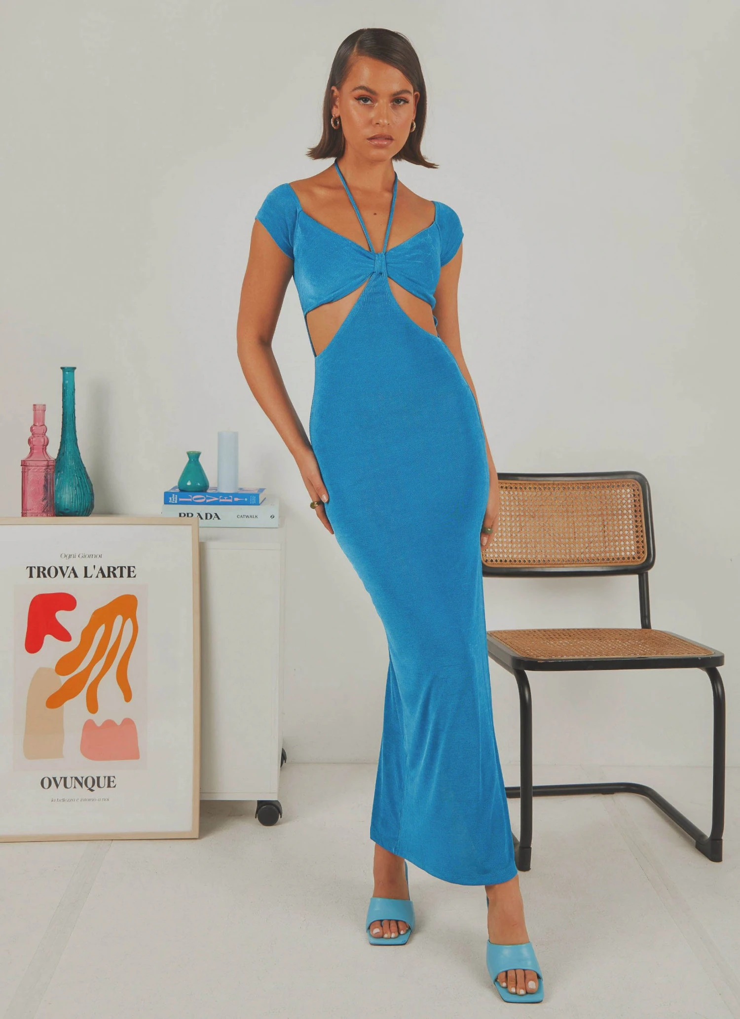 Peppermayo Sabotage Midi Dress - Blue 3 Peppermayo Sabotage Midi Dress - Blue