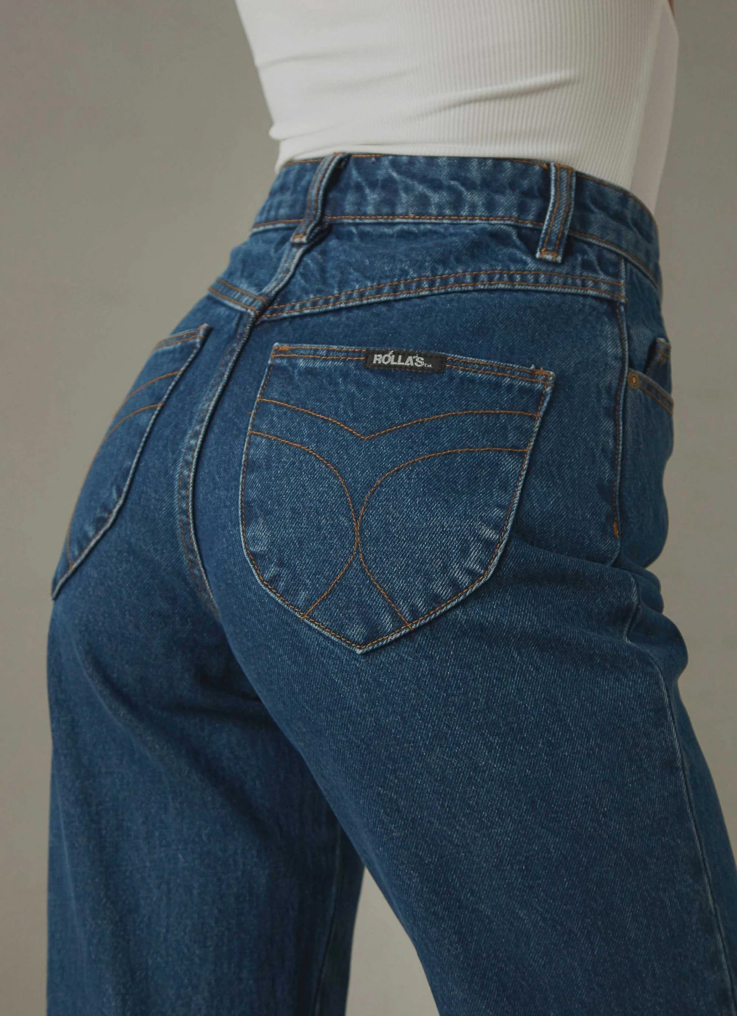 Rolla's Classic Straight Jean - Beverly Blue Organic Rolla's Classic Straight Jean - Beverly Blue Organic