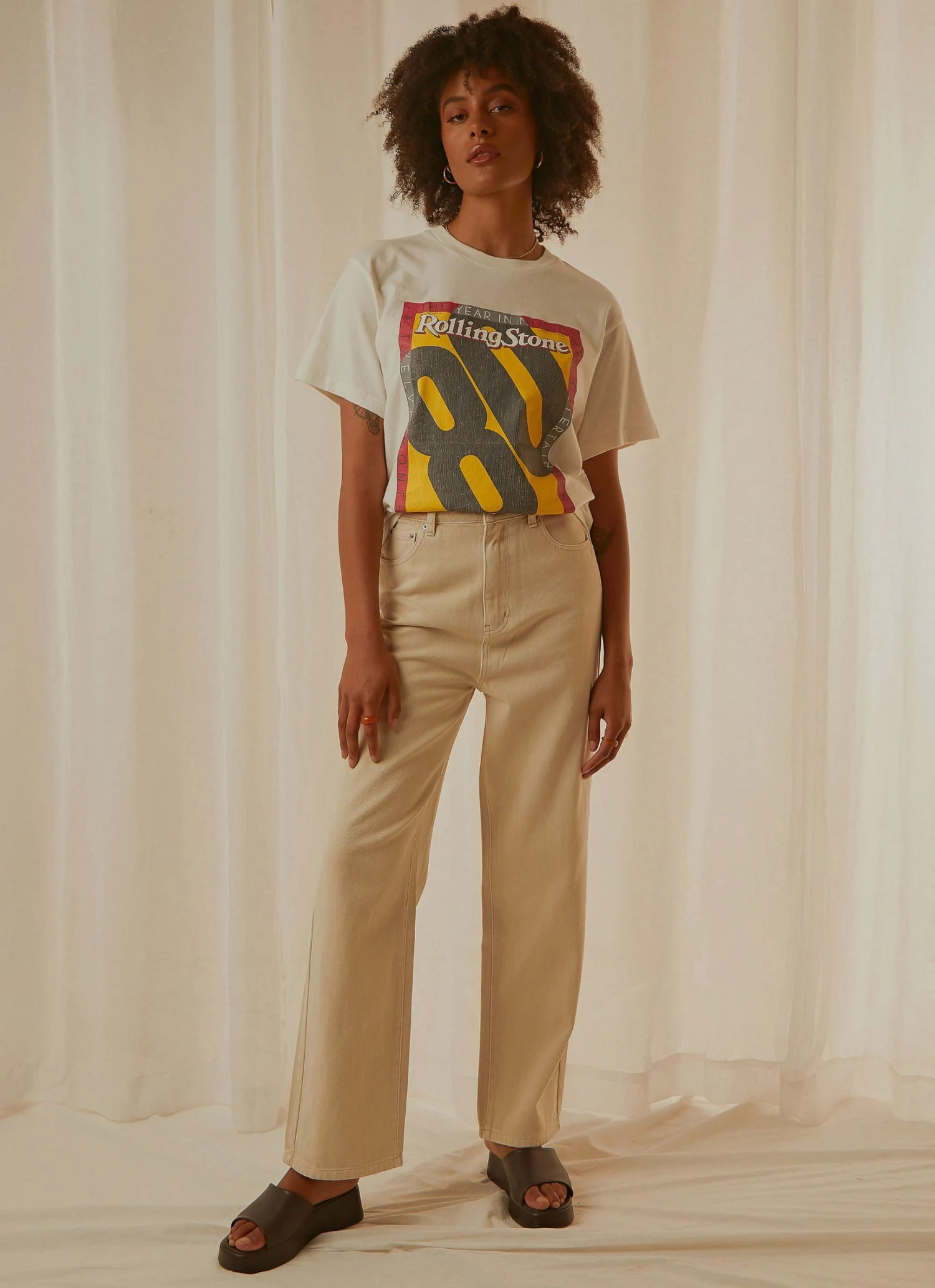 Rolla's Rolling Stone 80 Tomboy Tee - Vintage White 4 Rolla's Rolling Stone 80 Tomboy Tee - Vintage White