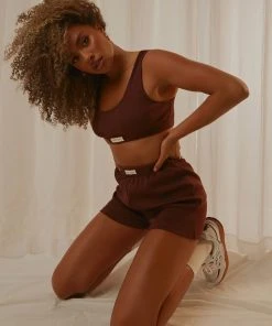 Peppermayo Exclusive PM Basic Organic Cotton Shorts - Choc Brown