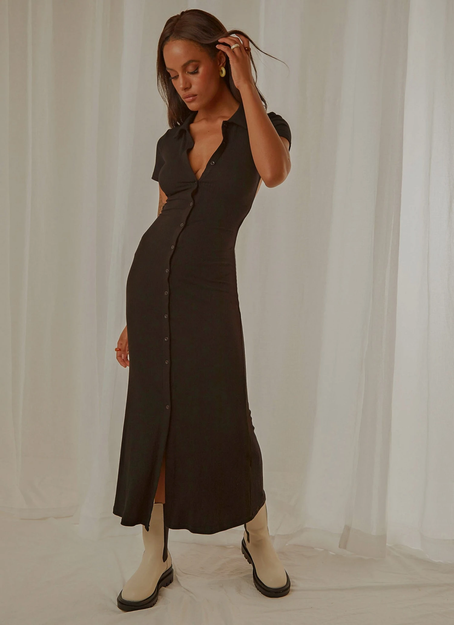 Peppermayo New & Most Loved Remember To Love Midi Dress - Black 5 Peppermayo New & Most Loved Remember To Love Midi Dress - Black