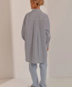 Peppermayo Liasons Oversized Shirt - Blue Stripe New & Most Loved 15 Peppermayo Liasons Oversized Shirt - Blue Stripe New & Most Loved