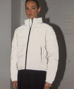 Huffer Womens Track Puffer Jacket - Reflective 10 Huffer Womens Track Puffer Jacket - Reflective