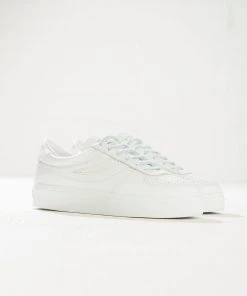 Superga 2850-Seattle 3 Comfleaw - A8T White-Gold-Blue Lt