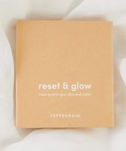 Peppermayo Exclusive New & Most Loved Gua Sha & Roller Set - Rose Quartz