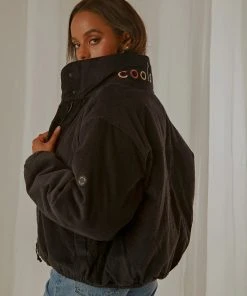 Cools Club Puff Club Jacket - Black Corduroy