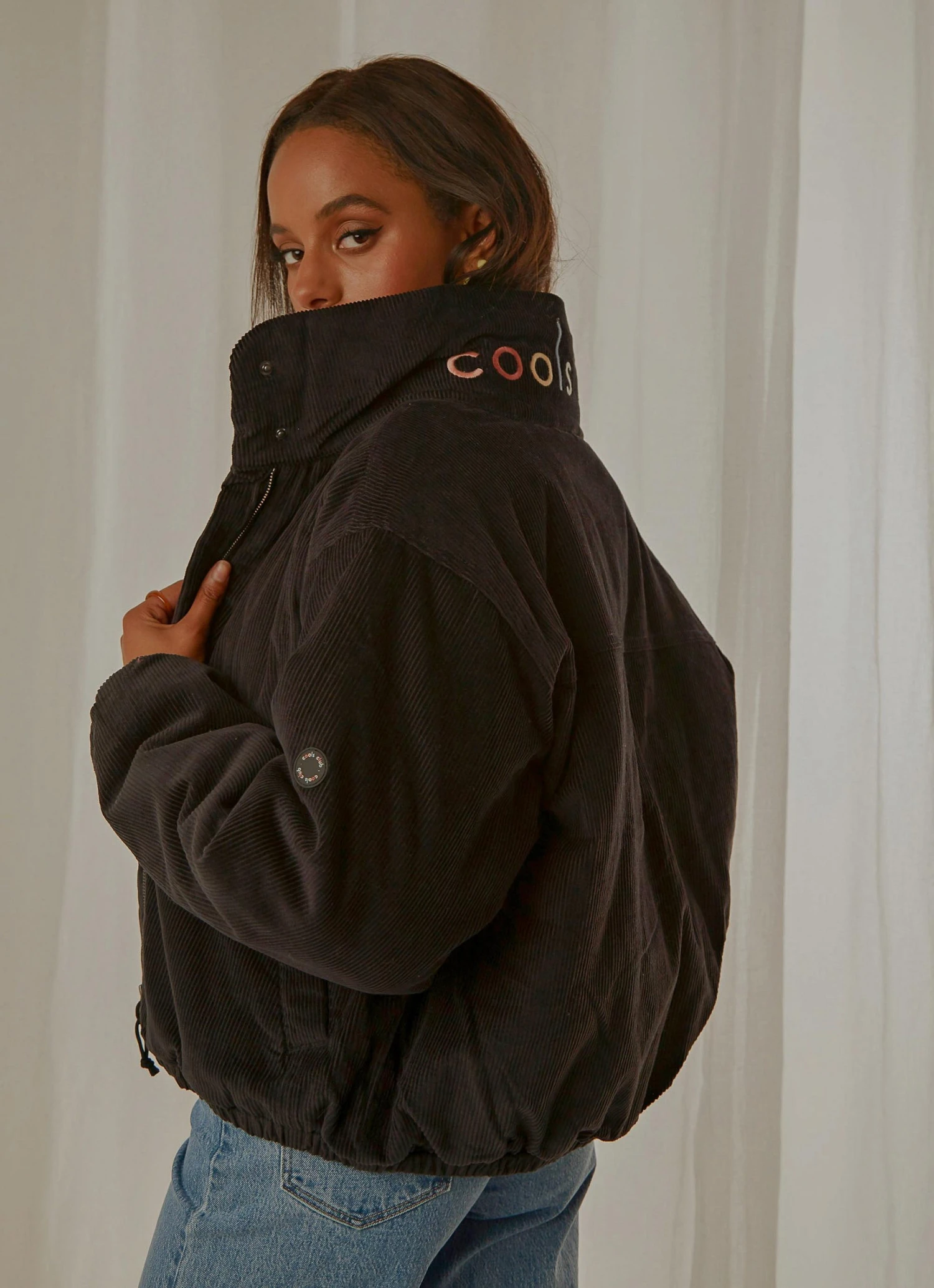 Cools Club Puff Club Jacket - Black Corduroy 3 Cools Club Puff Club Jacket - Black Corduroy