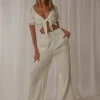 Peppermayo Exclusive New & Most Loved Seville Pant - White Muslin 1 Peppermayo Exclusive New & Most Loved Seville Pant - White Muslin