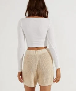 Peppermayo Our World Knit Shorts - Beige 11 Peppermayo Our World Knit Shorts - Beige