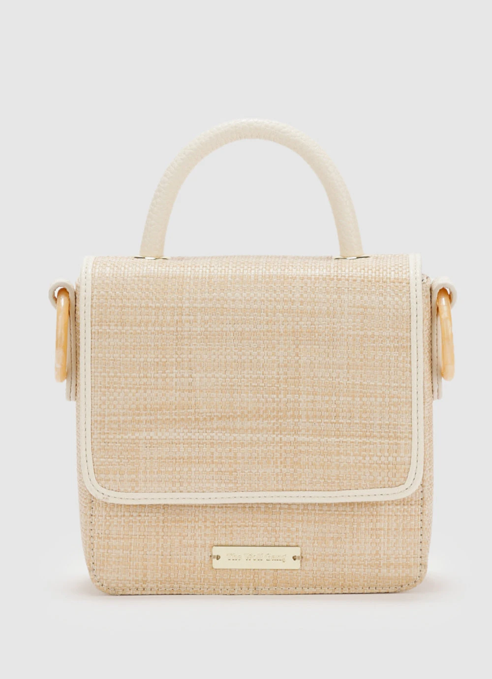 The Wolf Gang Layla Mini Box Bag - Natural The Wolf Gang Layla Mini Box Bag - Natural