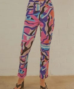 Peppermayo Exclusive Electric Avenue Pants - 80s Retro