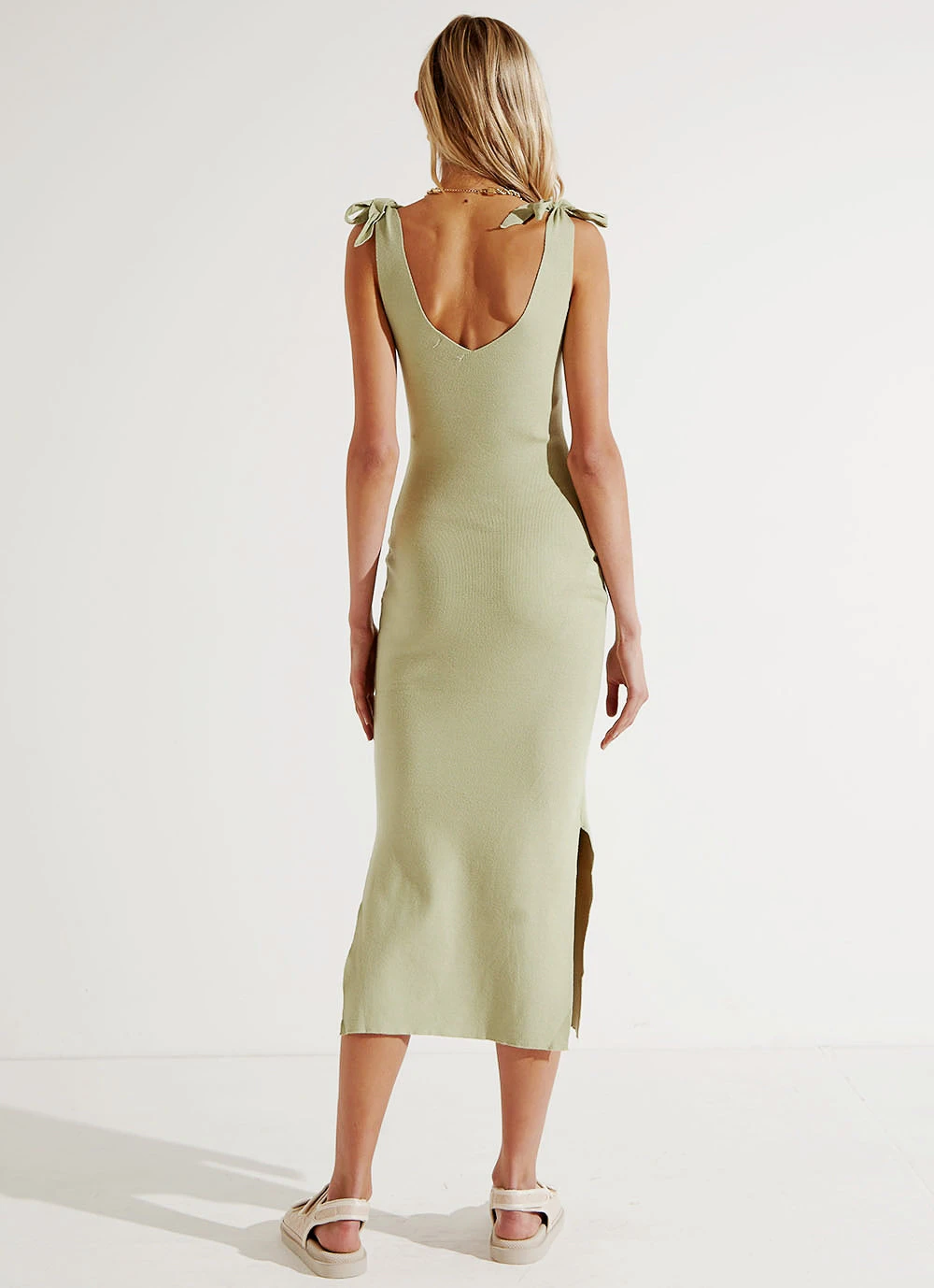 Peppermayo New Paradise Midi Dress - Sage 7 Peppermayo New Paradise Midi Dress - Sage