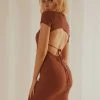 Peppermayo New & Most Loved Good Times Mini Dress - Brown