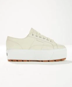 Superga 2790 Tank Nappa Sneaker - A4M Beige Gesso 8 Superga 2790 Tank Nappa Sneaker - A4M Beige Gesso