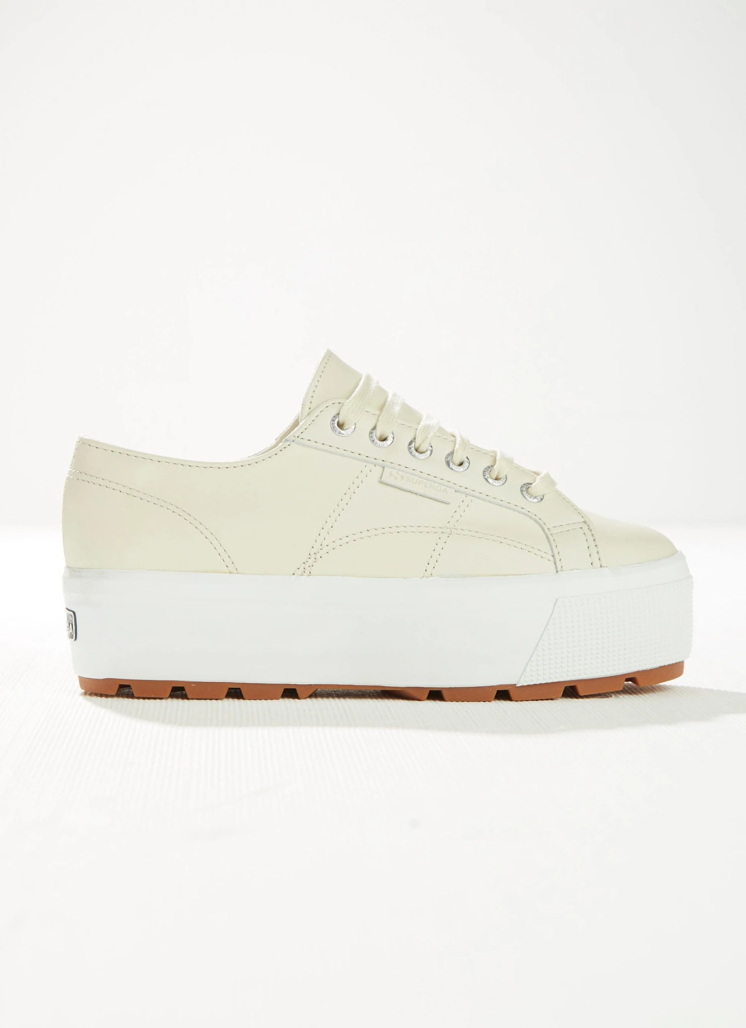 Superga 2790 Tank Nappa Sneaker - A4M Beige Gesso 5 Superga 2790 Tank Nappa Sneaker - A4M Beige Gesso