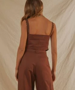 Peppermayo Exclusive Escape Reality Crop - Choc Brown 9 Peppermayo Exclusive Escape Reality Crop - Choc Brown